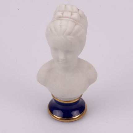 Buste fille Louise Brongniart en biscuit Limoges