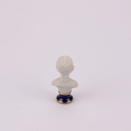 Buste petite fille en biscuit Limoges blanc