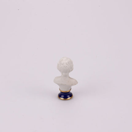Buste petit garçon en biscuit Limoges blanc