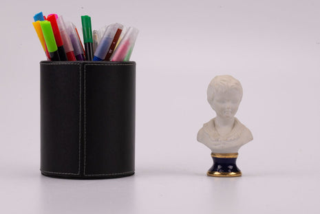 Buste petit garçon en biscuit Limoges blanc