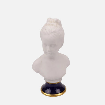Buste en biscuit de Limoges par Tharaud blanc