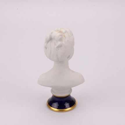 Buste en biscuit de Limoges par Tharaud blanc