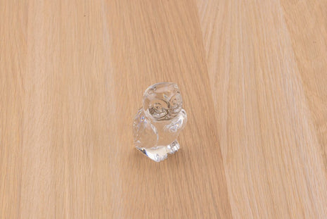 Petite figurine hibou en cristal transparent