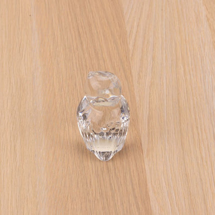 Petite figurine hibou en cristal transparent