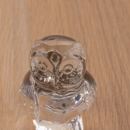 Petite figurine hibou en cristal transparent