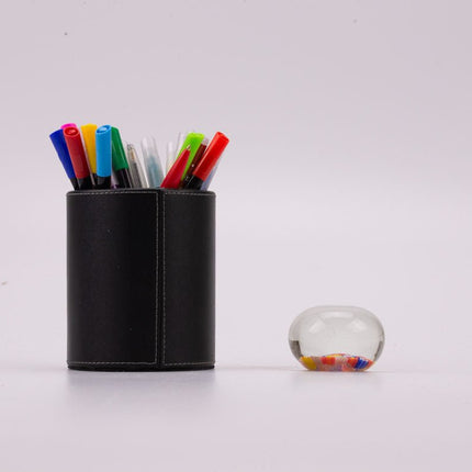 Boule sulfure en verre tapis floral multicolore
