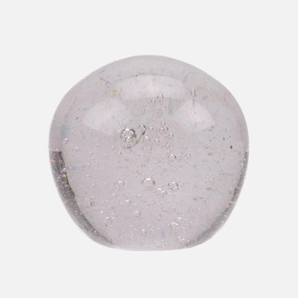 Boule sulfure en verre bulles transparentes
