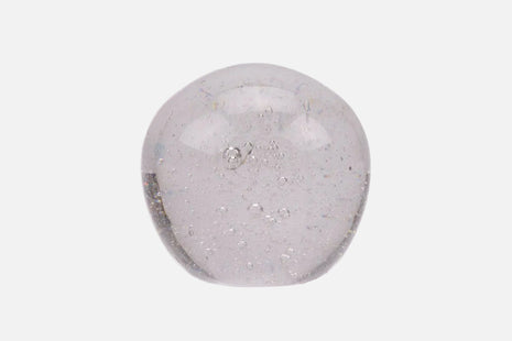 Boule sulfure en verre bulles transparentes