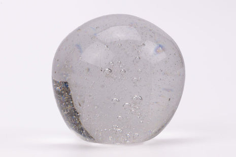 Boule sulfure en verre bulles transparentes