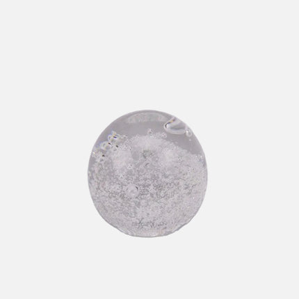 Boule sulfure en verre nuage de bulles transparentes