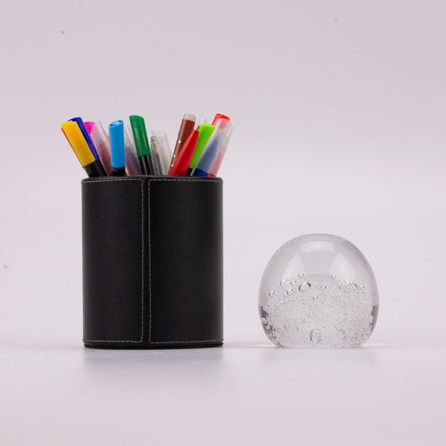 Boule sulfure en verre nuage de bulles transparentes