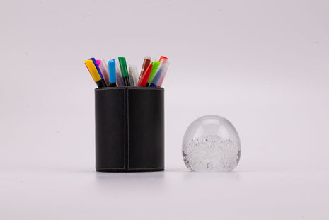 Boule sulfure en verre nuage de bulles transparentes