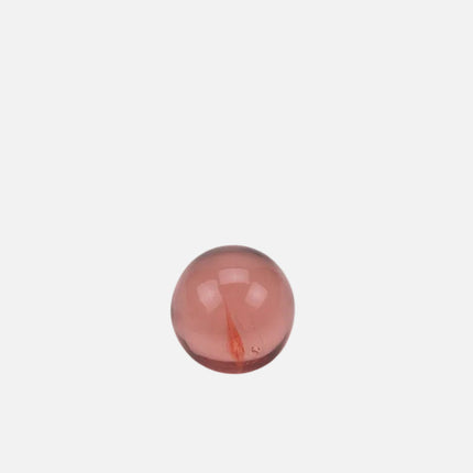 Boule sulfure en verre tourbillon rose