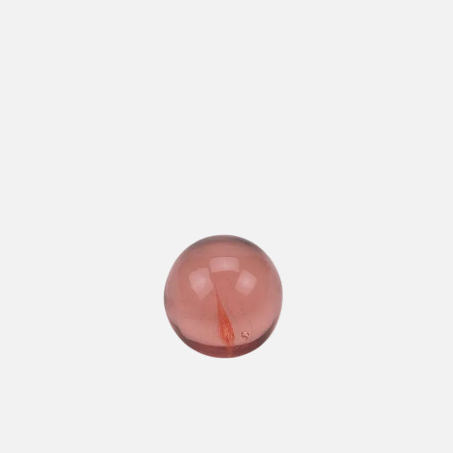Boule sulfure en verre tourbillon rose