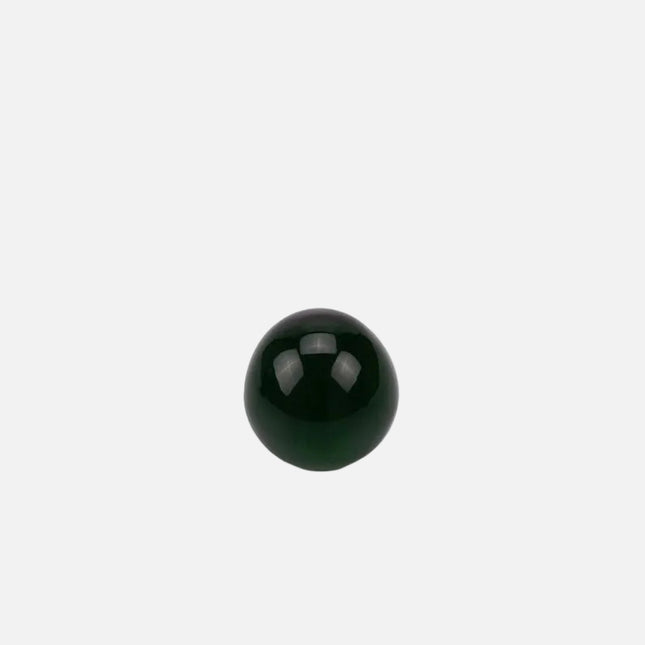 Boule sulfure en verre ronde et verte