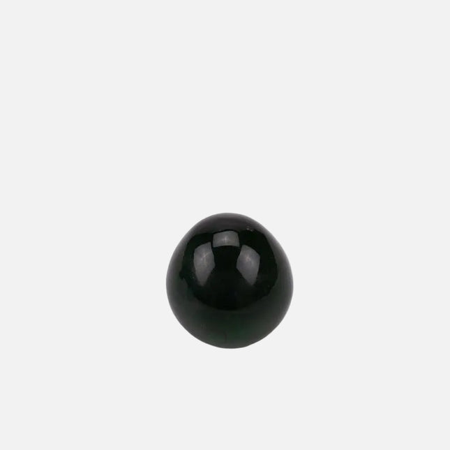 Boule sulfure en verre vert et opaque