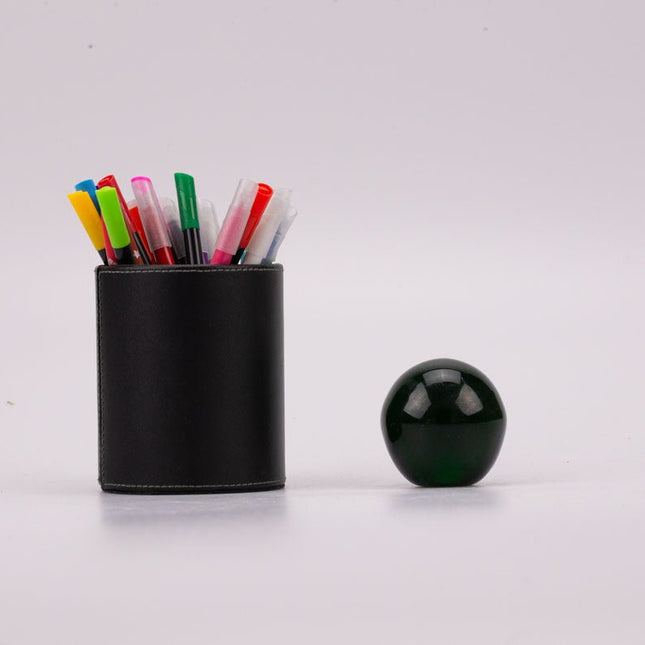 Boule sulfure en verre verte