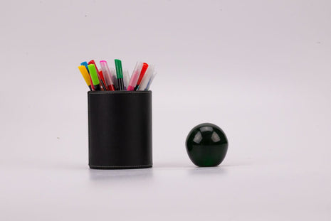 Boule sulfure en verre verte