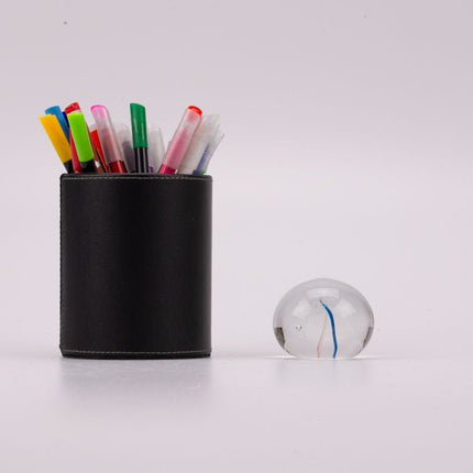 Boule sulfure en verre tube bleu et rose