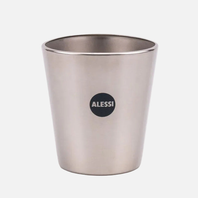 Seau à glaçons en inox Alessi argenté