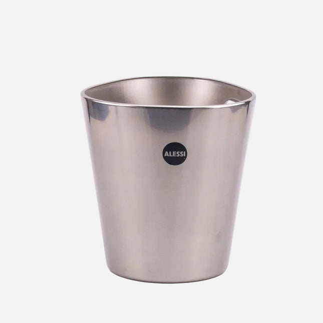 Seau à champagne en inox Alessi argenté