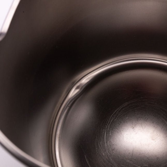 Seau à champagne en inox Alessi argenté