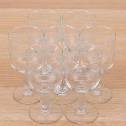 11 verres à vin transparent 15cl