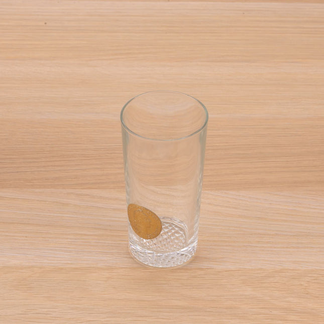 6 verres Byrrh avec écusson  transparent