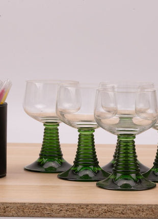 9 verres à vin d'Alsace petit Roemer