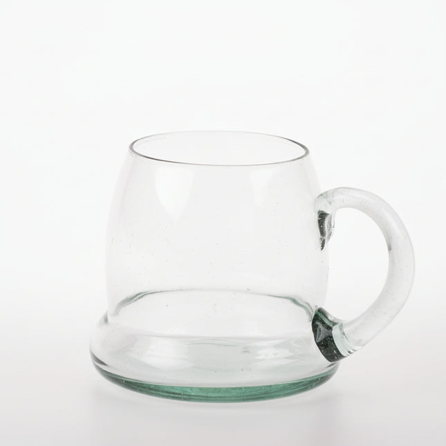 3 chopes en verre transparent 60cl à hanse