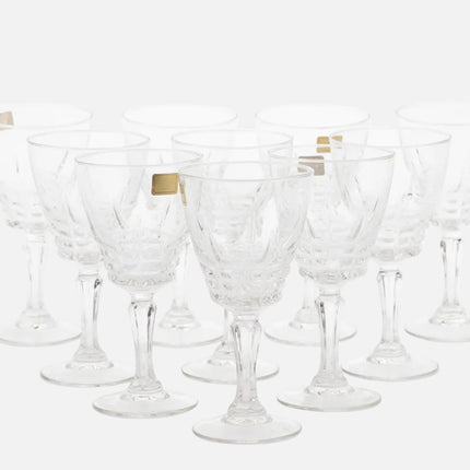 10 verres à vin Luminarc transparent à pied