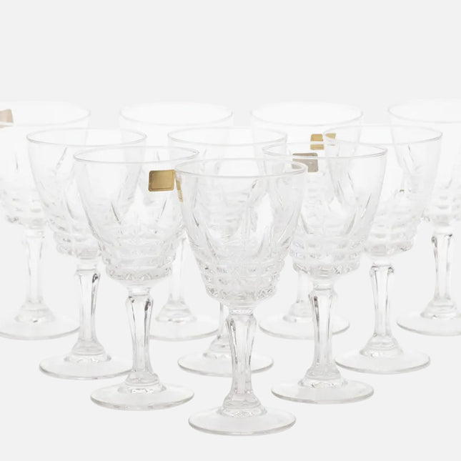 10 verres à vin Luminarc transparent à pied