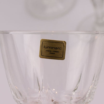 10 verres à vin Luminarc transparent à pied