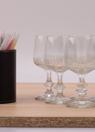 8 verres à vin Durobor transparent