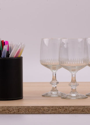 5 grands verres à vin transparents 23cl