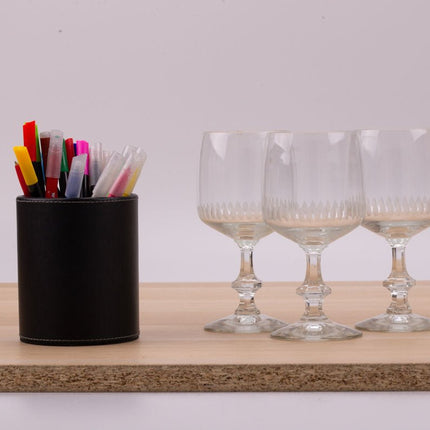 5 grands verres à vin transparents 23cl