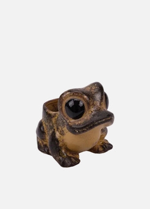 Pot grenouille en céramique vert