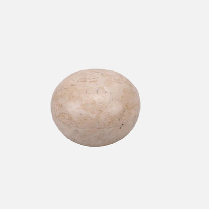 Bonbonnière élégante en marbre blanc crème