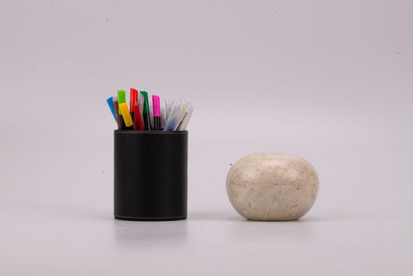 Bonbonnière élégante en marbre blanc crème