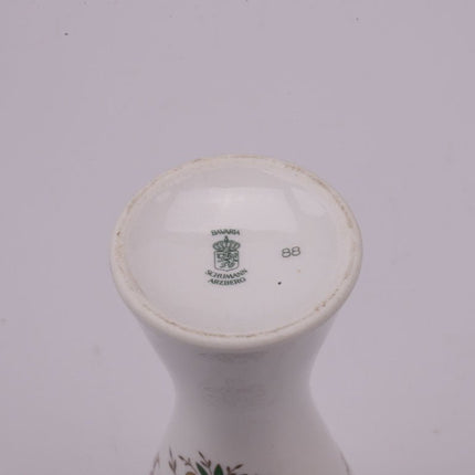 Vase Schumann Arzerg blanc et motif fleuri