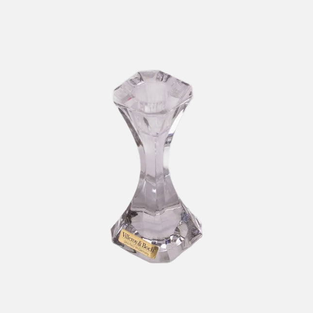 4 bougeoirs en cristal Villeroy & Boch transparent
