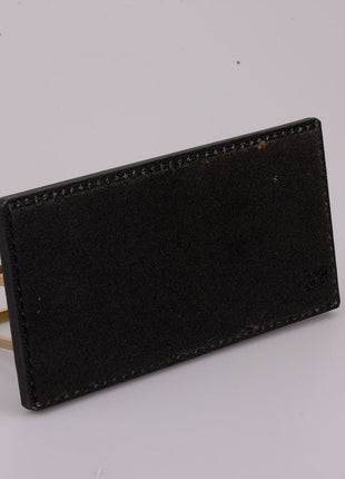 Brievenhouder van bruin leer en messing