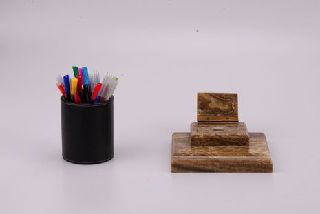 Encrier vintage en marbre Allemagne Barenburg