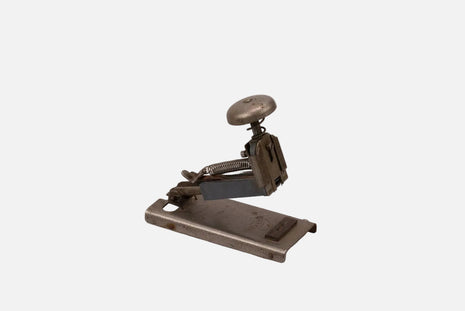 Agrafeuse vintage en métal old school grise