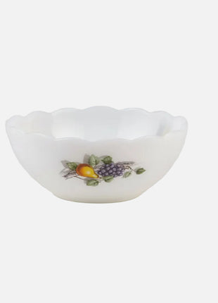 Petit saladier Arcopal blanc motifs fruits collection Fruits de France