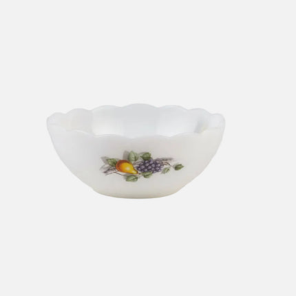 Petit saladier Arcopal blanc motifs fruits collection Fruits de France
