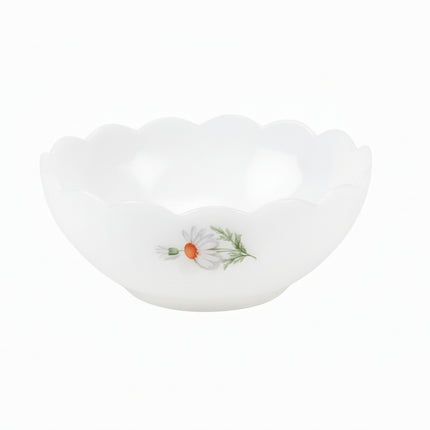 Petit saladier Arcopal motifs fleurs blanches