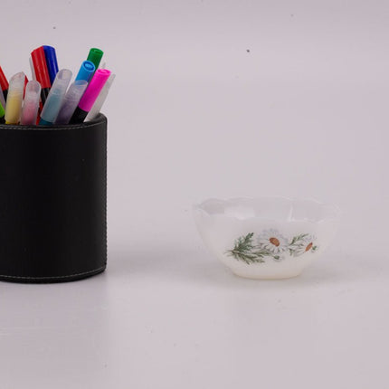 Petit saladier Arcopal motif fleurs blanches
