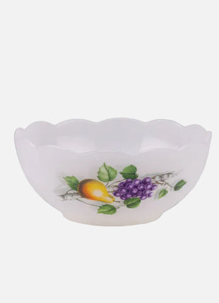 Set de 5 coupes blanches Arcopal motif fruits collection Fruits de France