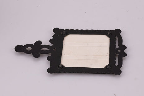 Sous-plat ou déco en fer forgé et faïence automobile